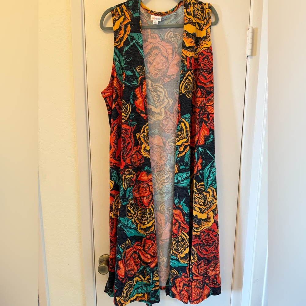LuLaRoe Colorful Abstract Jacket